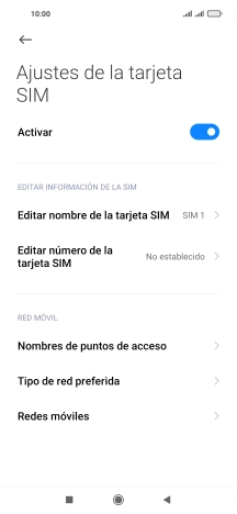Pulsa Nombres de puntos de acceso.