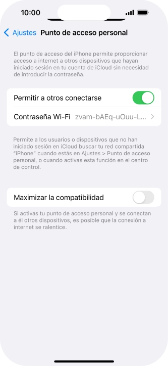 Desliza el dedo hacia arriba desde la parte inferior de la pantalla para terminar y volver a la pantalla de inicio.