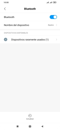 Pulsa Dispositivos raramente usados.
