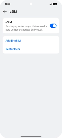 Pulsa Añadir eSIM.