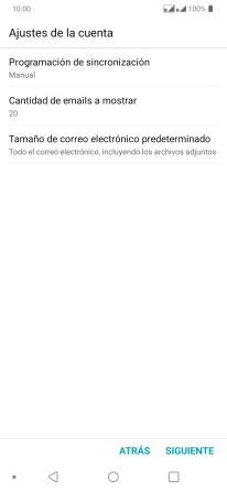 Pulsa Programación de sincronización.