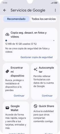 Pulsa Encontrar mi dispositivo.