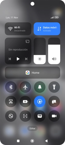 Pulsa el icono de modo de ahorro de energía para activar o desactivar la función.