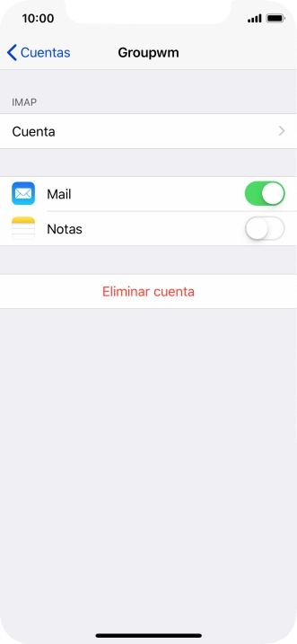 Pulsa Cuenta.