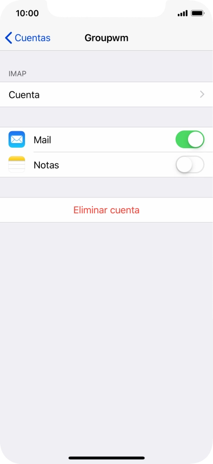 Pulsa Cuenta.