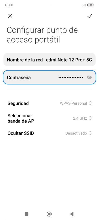 Pulsa Contraseña e introduce una contraseña.