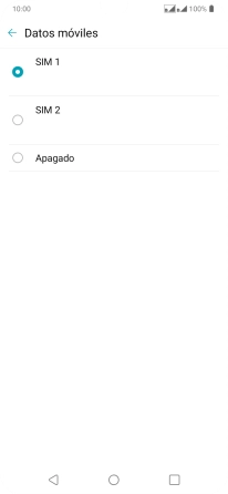 Pulsa el ajuste deseado.