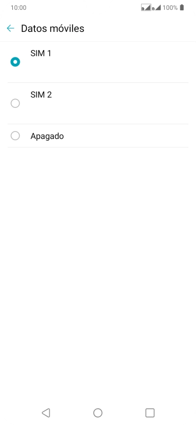 Pulsa el ajuste deseado.