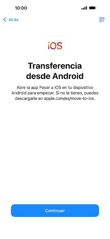 Para transferir contenido a tu teléfono, tienes que haber instalado la app 