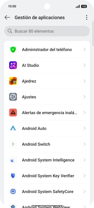 Pulsa la app deseada.