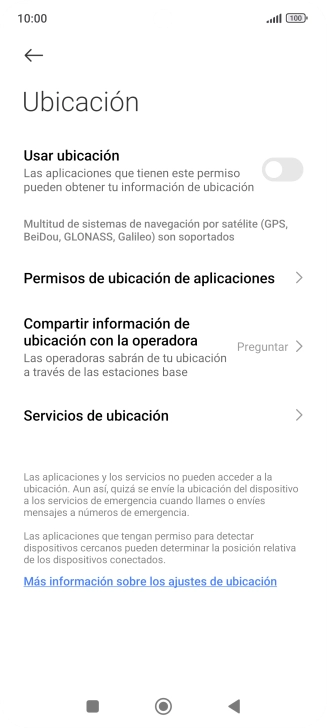 Pulsa el indicador junto a 