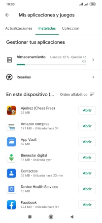 Pulsa la app deseada.