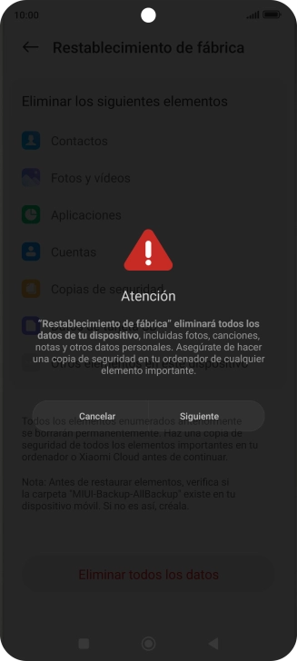 Pulsa Siguiente.