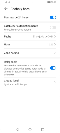 Pulsa el indicador junto a 