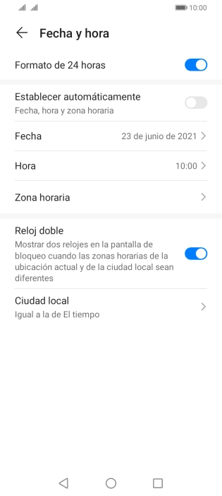 Pulsa el indicador junto a 