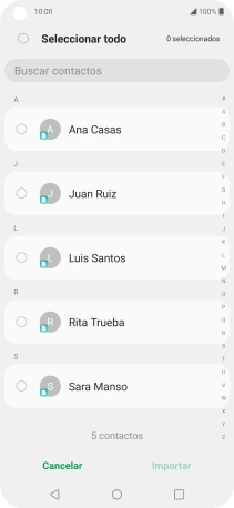 Pulsa en el campo junto a 