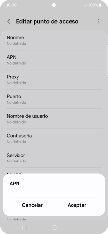 Introduce airtelwap.es y pulsa Aceptar.