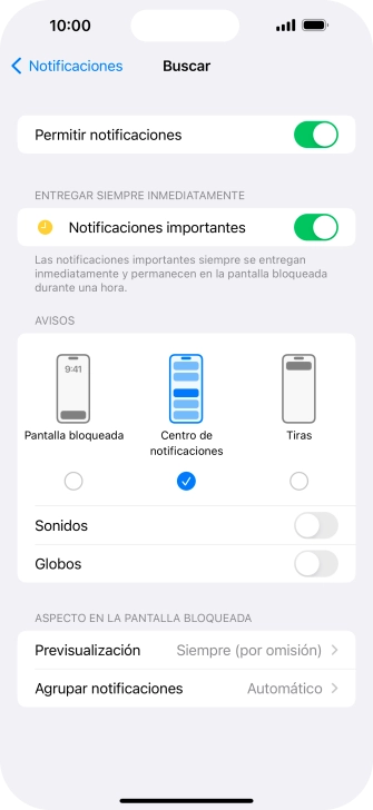 Pulsa el indicador junto a 