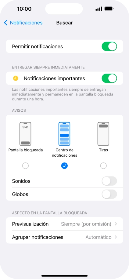 Pulsa el indicador junto a 