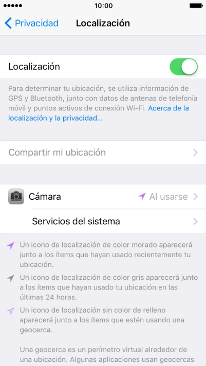 Pulsa el indicador junto a 