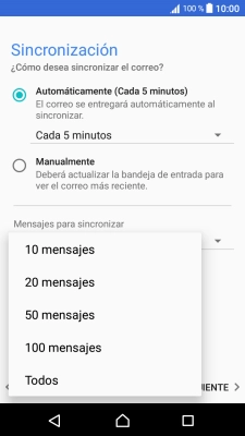 Pulsa el ajuste deseado.