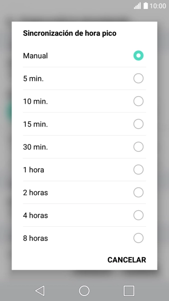 Pulsa el ajuste deseado.