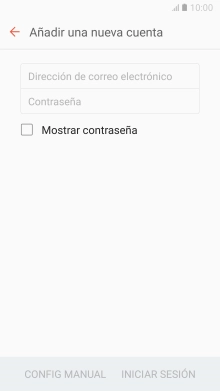 Pulsa Dirección de correo electrónico e introduce tu dirección de correo electrónico.