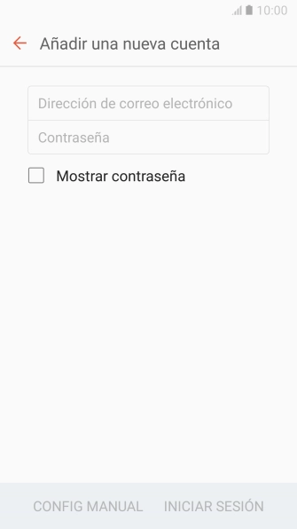 Pulsa Dirección de correo electrónico e introduce tu dirección de correo electrónico.