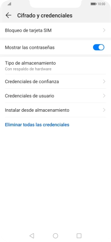 Pulsa Bloqueo de tarjeta SIM.