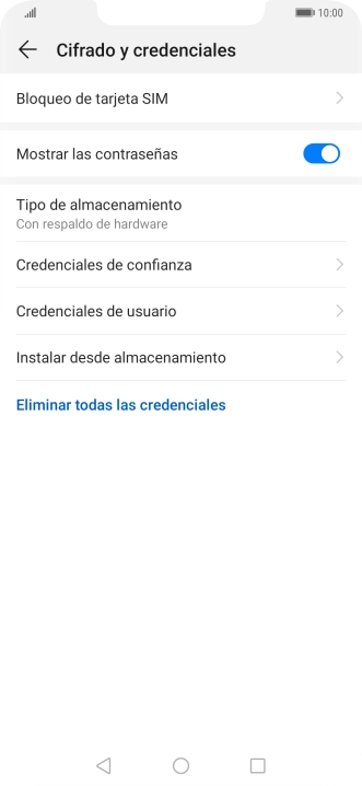 Pulsa Bloqueo de tarjeta SIM.