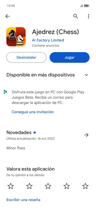 Pulsa Desinstalar.