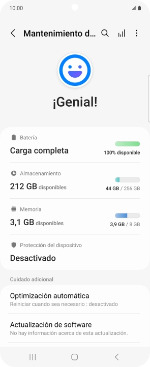 Pulsa Batería.