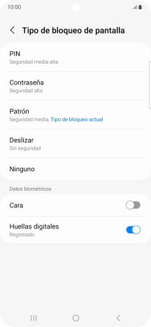 Pulsa Ninguno.