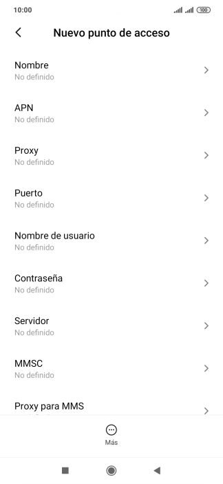Pulsa Nombre.