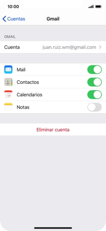 Desliza el dedo hacia arriba desde la parte inferior de la pantalla para terminar y volver a la pantalla de inicio.