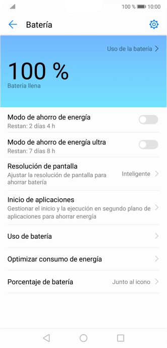 Pulsa el indicador junto al ajuste deseado para activar la función.