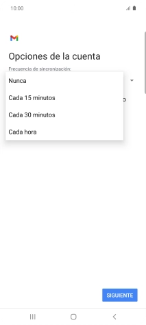 Pulsa el ajuste deseado.