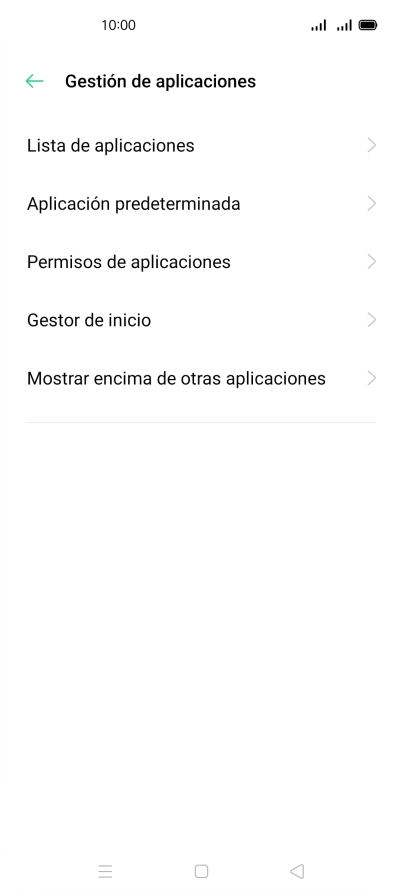Pulsa Permisos de aplicaciones.