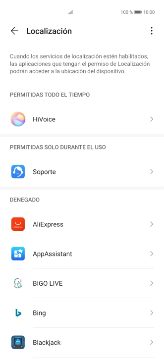 Pulsa la app deseada.