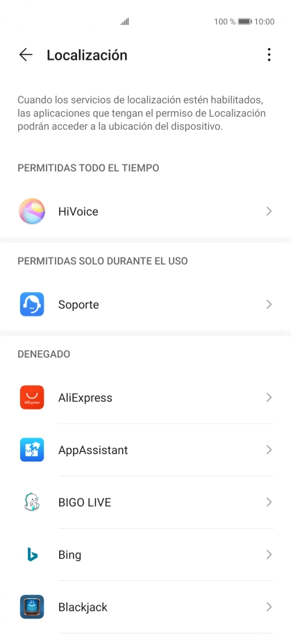 Pulsa la app deseada.