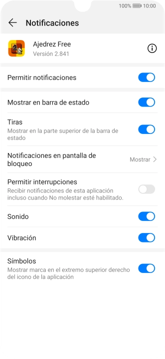 Pulsa el indicador junto a 
