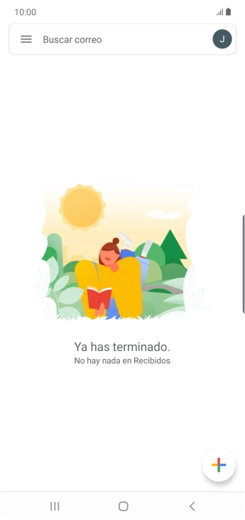 Pulsa el icono de cuenta de correo electrónico.