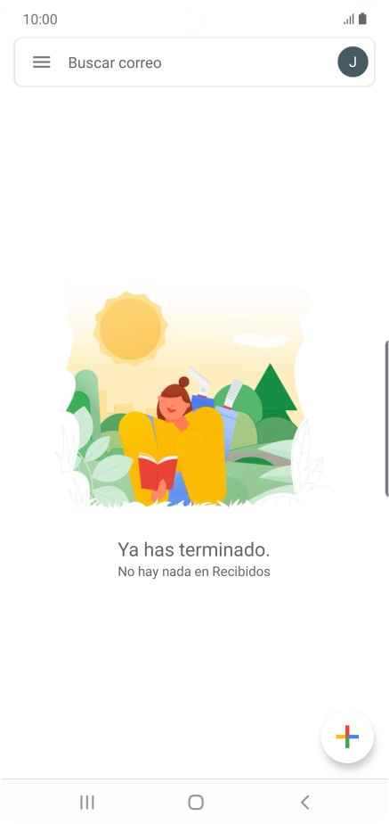Pulsa el icono de cuenta de correo electrónico.