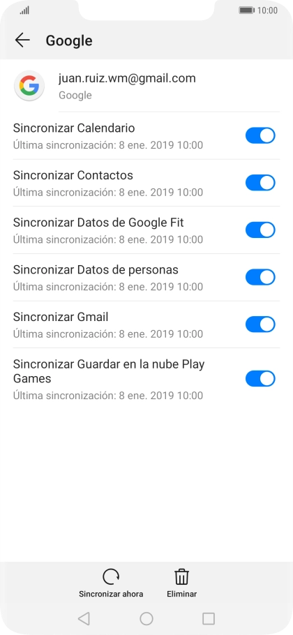 Pulsa la tecla de inicio para terminar y regresar a la pantalla de inicio.