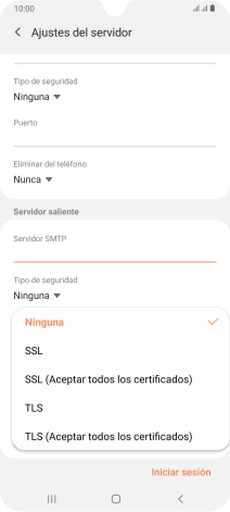 Pulsa Ninguna para desactivar la función.