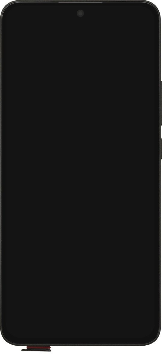 Retira el contenedor de la tarjeta SIM del teléfono.