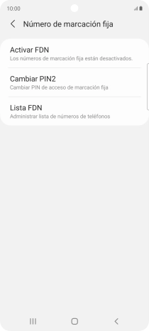 Pulsa Activar FDN.