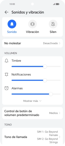 Pulsa Tono de llamada.