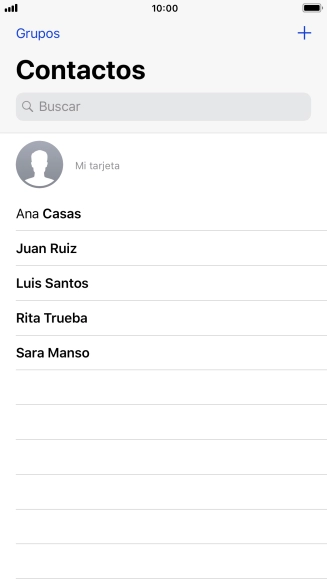 Pulsa el contacto deseado.
