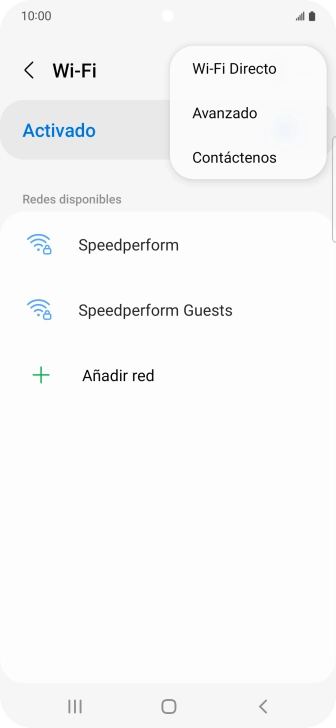 Pulsa Avanzado.